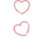 Four hearts on a chain