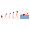 Evolution winter swimming Funny gift idea