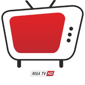 REGA-TV: Bildschirm, Schrift Weiss