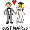 Just Married T-shirt Wedding Gift