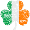 Irland-Flagge vierblättriges Klee-T-Shirt