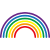 Rainbow Multi-Colour Lines