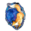 Galaxy Moon Red Fox