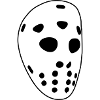 Retro hockey mask