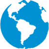 planet blue earth icon