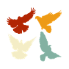 Retro pigeon animal