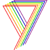 Rainbow triangle