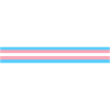 Transgender flag as a stripe