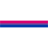 Bisexual flag as a stripe