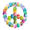Peace sign Easter egg