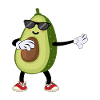 Avocado Dabbing Dancing Sunglasses Gift