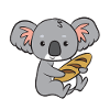 Koala - with bread
