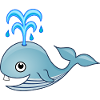 Whale, little whale, blue whale, baby animals, sea, whale