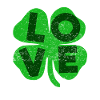 St Patricks day love clover