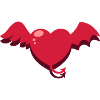 heart wings angel demon