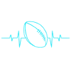 Football heartbeat rugby