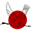 Gru coronata rossa, Grus japonensis, gru uccello