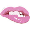 Bitten lips