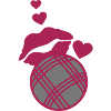petanque kisses love heart levre