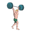 Barbell lifting weight lifting