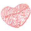 We belong together, pink heart
