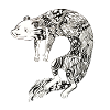 Ferret in tattoos