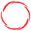 Circle symbol new variant Red