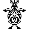 zebra drawing cartoon animals