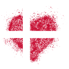 Heart Denmark Flag