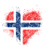 Heart Norway Flag