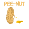 Pee nut - peanut - peeing peanut