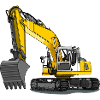 Excavator yellow