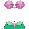Mermaid carnival costume Mardi Gras