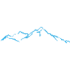 Mountains light blue