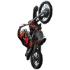 Motocross wheelie animation