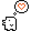 Retro 8 bit pixel love