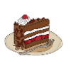 Cherry cake black forest cake drawing