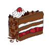Sortskovkage Torte Kirsche kage