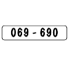 Number for robber costume