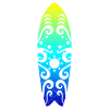 Maori Surfboard soleil ondes Tribal Tattoo Gift
