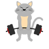 Cats weight lifters