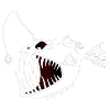 Frogfish black and white