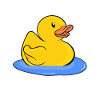 Badeente Gummiente