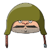 Soldat mit Stahlhelm