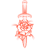 tattoo dagger