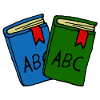 School books, first class, children