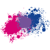 Blobs Bi Pride