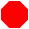 Stopschild Vorlage + DEIN TEXT