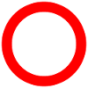 Panneau de signalisation circulaire modèle