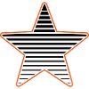 Étoile effilée avec cadre